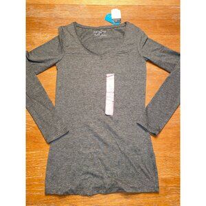 Primark Ladies 2XS Green Long Sleeve V-Neck Top